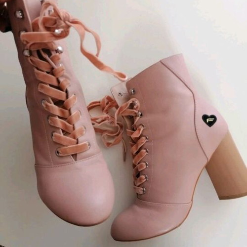 Formarina leather ankle boots like new, pink, size 39
