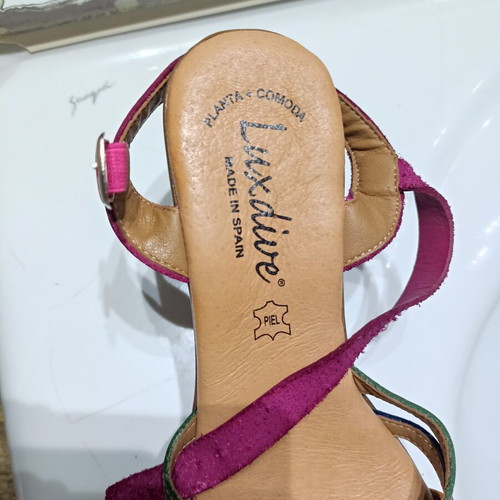 Luxdive women's leather sandals like new, colorful, sizes 37-38