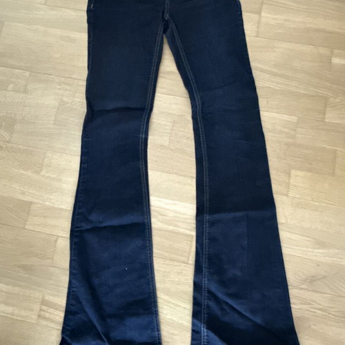 BSB jeans, dark blue flared low-rise pants, size S