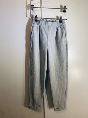 Bershka pants straight fit grey with stripe like new size XS
