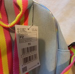 Children's backpack bag new, light blue denim