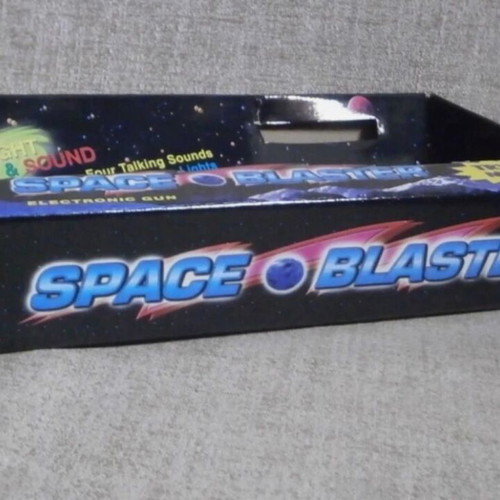 Space Blaster Electronic Gun new with box, vintage functional