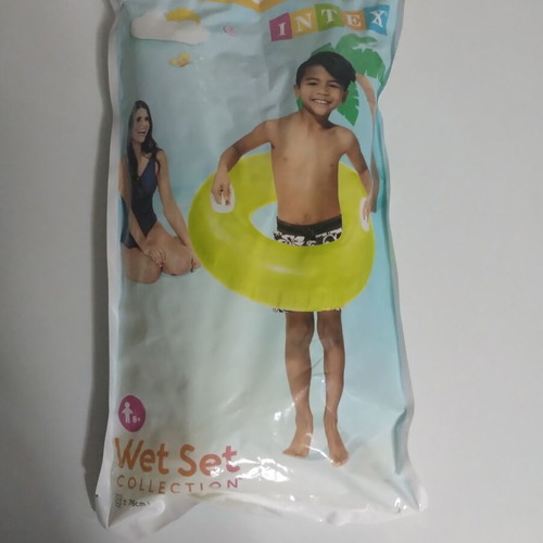 Intex Wet Set inflatable swim ring 76cm new, yellow