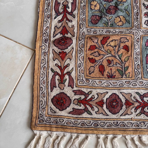 Cotton rug from India like new, 85 x 140 cm