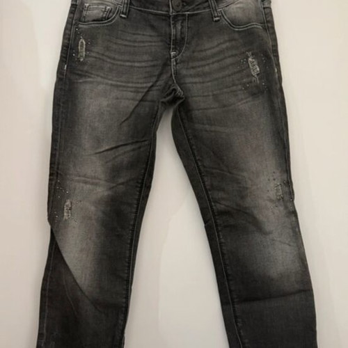 Guess jeans like new with rhinestones, black and grey, size M