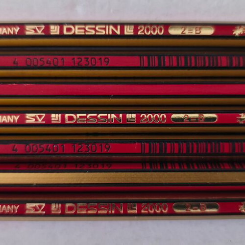 Faber Castel pencils set of 7 (2=B) 2000, like new