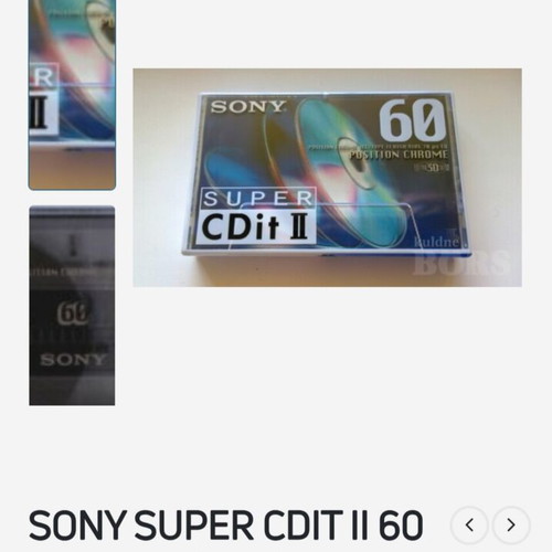 Sony Super CDit II 60 audio cassette sealed pack of 10 vintage