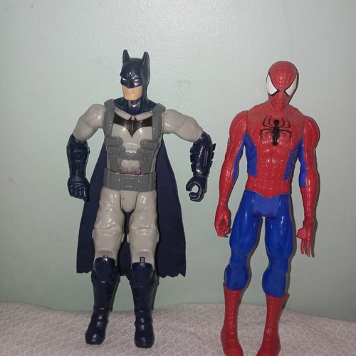 Spiderman and Batman figures like new, 28 cm, gift Superman figure