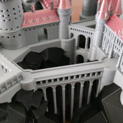 Hogwarts Castle like new, 3D printed miniature
