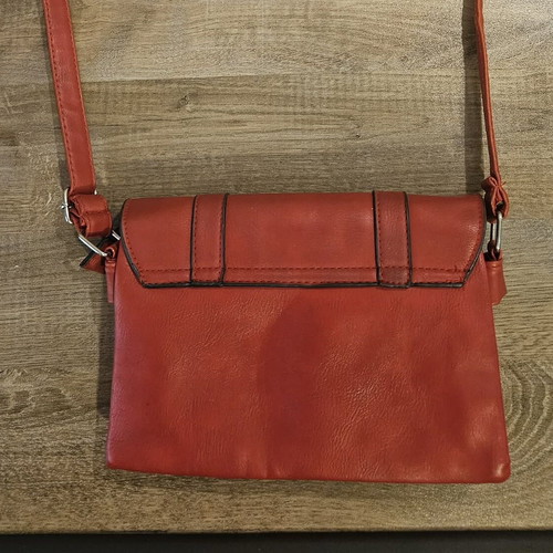 Women's crossbody bag, dark red