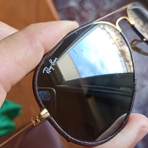 Ray-Ban Bausch & Lomb 5814 used sunglasses with leather frame
