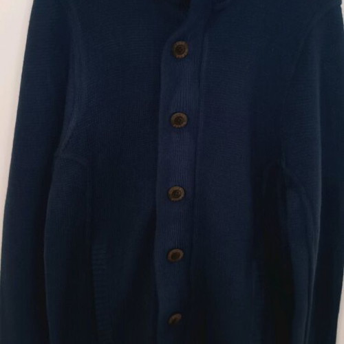Guess knitted cardigan size Large like new, grey and blue