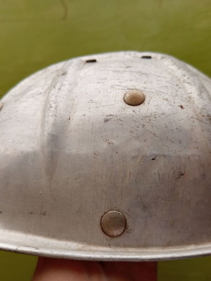 Coal miner helmet used, metal vintage