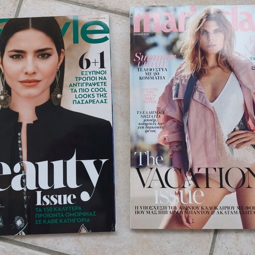 Beauty magazines In Style and Marie Claire like new, pack of 2