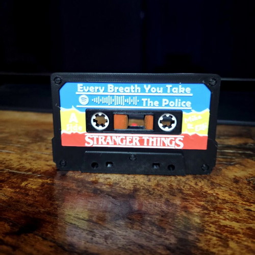 The Police Stranger Things Every Breath You Take cassette with Spotify code like new