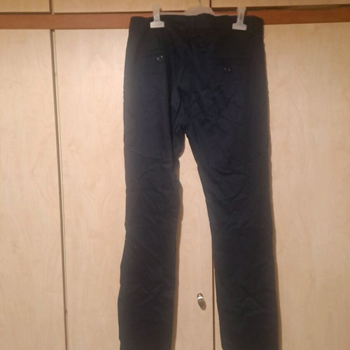 Dark blue pants used, size 44, slim fit