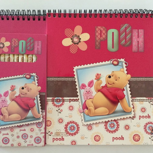 Winnie Pooh painting set new with pad and colored pencils