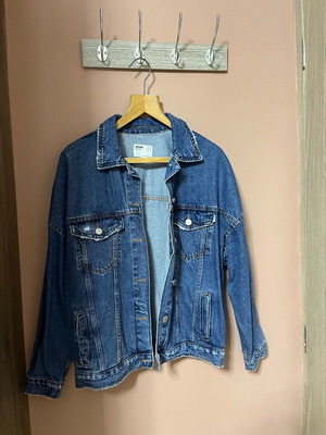 Denim jacket oversized Bershka like new size M