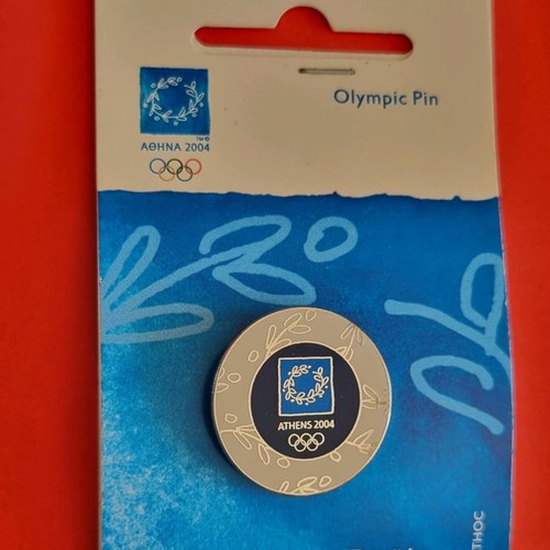 Olympic lapel pins used, set of 8, Athens 2004