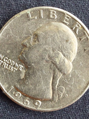 Quarter Dollar (25 cents) used from the United States