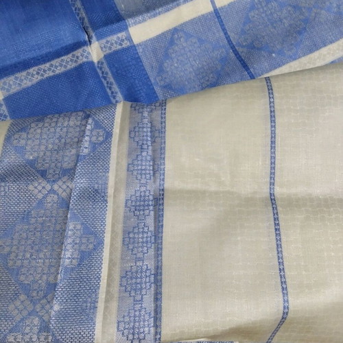 Vintage linen cotton tablecloth double-sided 1.50 x 2.75 m new