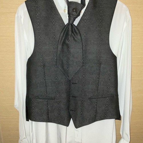 Groom suit like new, black and gray, size M