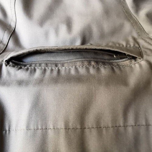 Marson Sportswear men's grey winter jacket with beige check lining, size 54