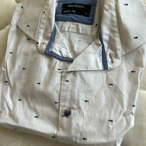 Dash&Dot men's shirt multicolored like new, size L