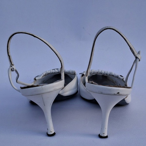 Gianna Kazakou leather pumps size 38 like new white