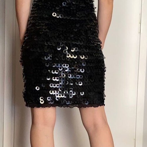 Black evening dress with sequins new