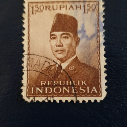 1951 1.50 Rupiah Indonesia stamp used