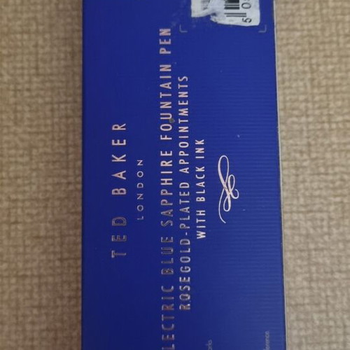 Ted Baker Electric Blue Sapphire Fountain Pen like new