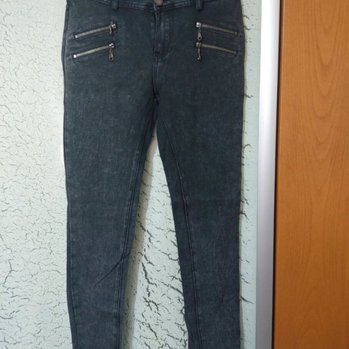 Skinny pants leggings used, gray, size M
