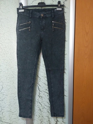 Skinny pants leggings used, gray, size M