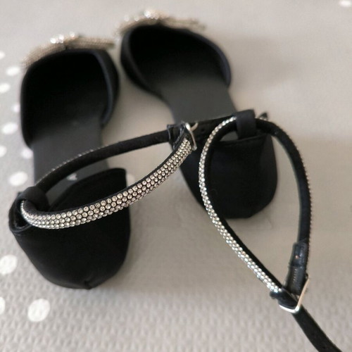 Sinsay Ballet Flats New Black Size 37