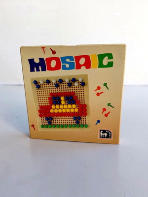 Mosaic vintage 80s travel board game Doureios