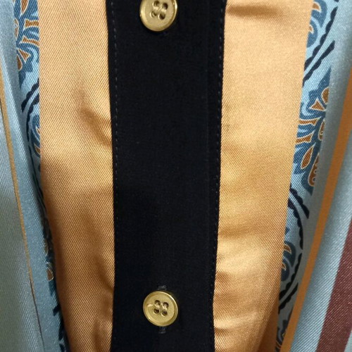 Bsb shirt satin texture like new multicolor size XL