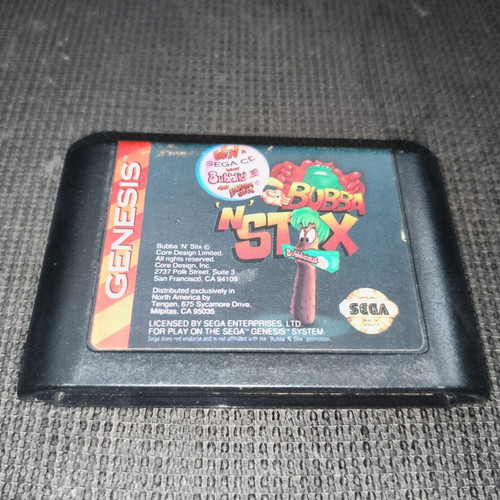 Bubba N Stix Sega Genesis game