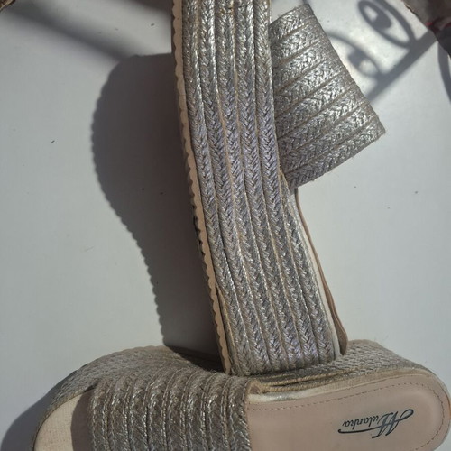 Platform shoes size 39 silver, like new, brand mat