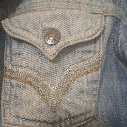 Denim jacket women's faded, like new, blue, size M