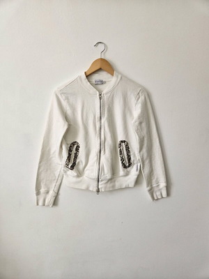 Moncler vest jacket like new, white, size M