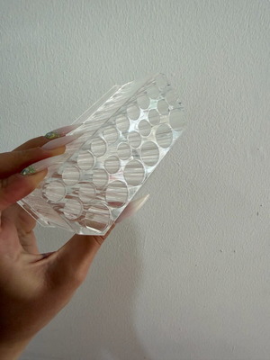 Acrylic brush holder used with 26 slots