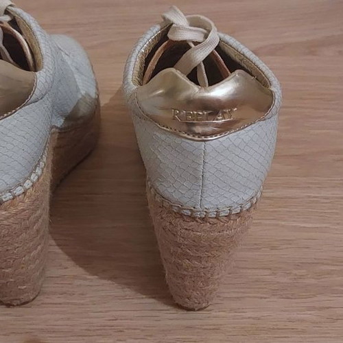 Replay Women's Shoes Used In Ecru With Gold Color