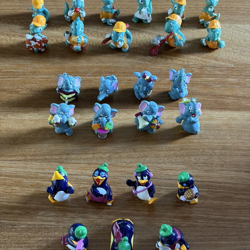 Kinder Ferrero 90s Sets Like New Dinosaurs Elephants Penguins