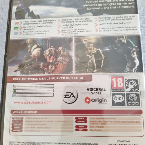 Dead Space 3 PC game like new without activation code