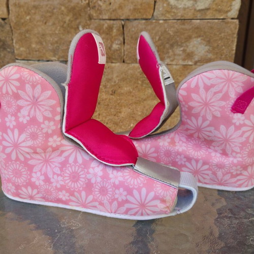 Nijdam Adjustable 3-in-1 Skates Size 33-36 Used with Floral Helmet Gift