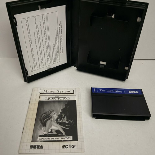 The Lion King Sega Master System game used, TecToy Brazilian edition