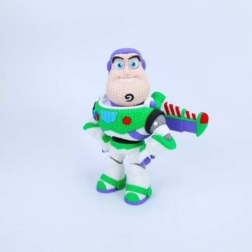 Buzz Lightyear 3D crochet-style figure