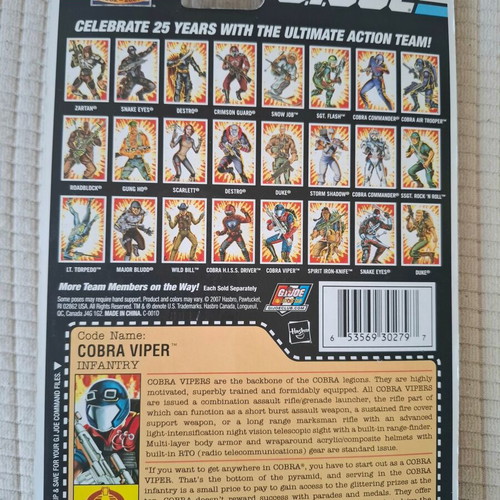 GI Joe Cobra Viper v16 new action figure