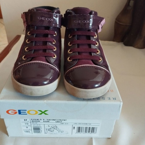 Geox Respira boots size 27 like new, grenadine-burgundy
